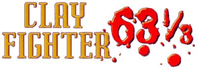 Clay Fighter 63 1/3 logo for Nintendo 64